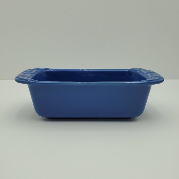 Longaberger Woven Traditions Cornflower Blue Small Loaf Dish Loaf Pan - Picture 2 of 5